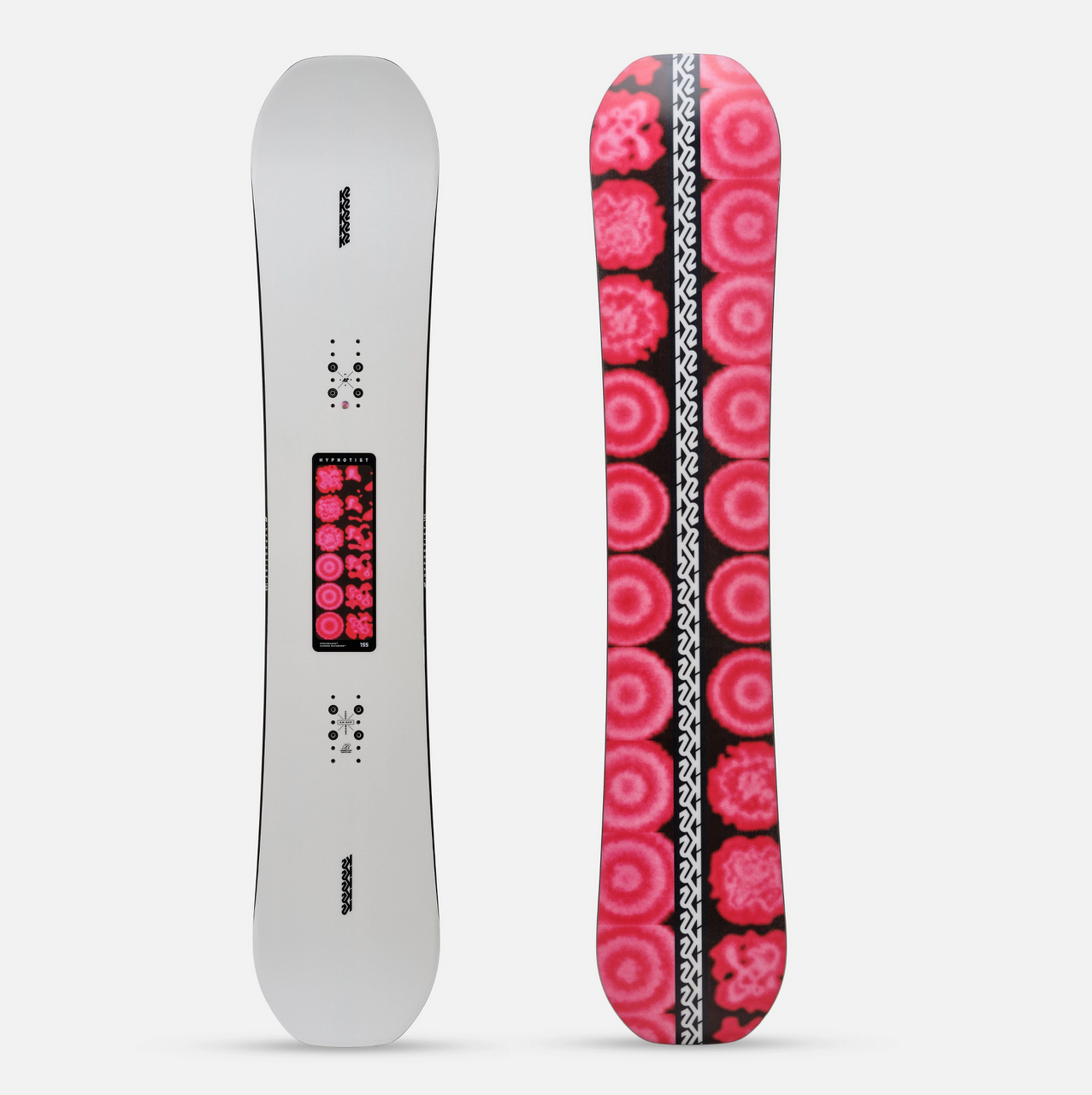 スノーボード K2 HYPNOTIST 152cm K2 Hypnotist Snowboard 2025 White Black 152 | Boardparadise.com